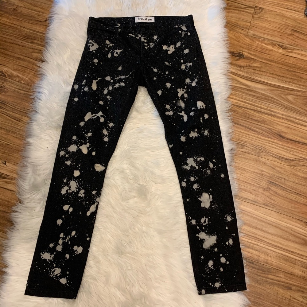 Etudes Studio Denim Black Bleach Distress 34 x 31